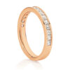 0.75ct Half-circle of Princess cut 2mm Diamonds 18ct RG - Image 2