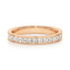 0.75ct Half-circle of Princess cut 2mm Diamonds 18ct RG