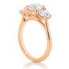 1.25ct Three Stone Ring with Pear shaped side Stones 18ct RG - Image 2